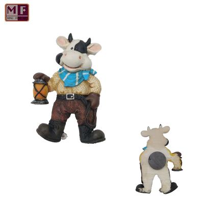 China eco-friendly cheap sticker kitchen cow fridge magnets / animal souvenir fridge magnet for sale