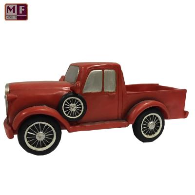 China Europe& USA Christmas Resin Figurine Wholesale Truck Model Home Decoration for sale