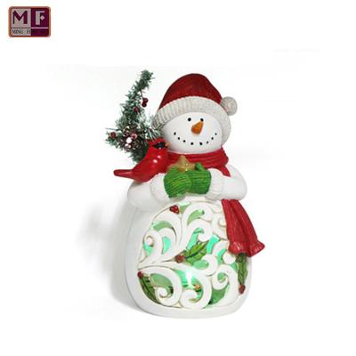 China Christmas Decorations Christmas Snowman Decorations With LED Light for sale