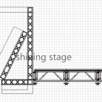 China Portable Aluminum Backdrop Truss Ground Support Truss System Lighting Truss for sale