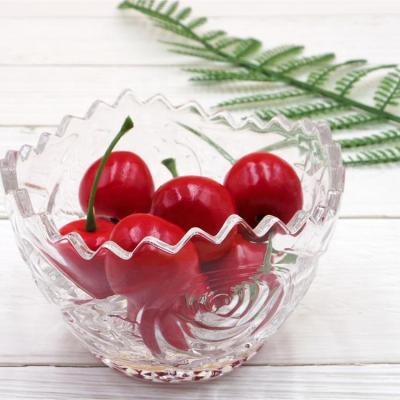 China Viable Round Shape Factory Direct Sale Kitchen Storage Oval Shape Fruit Mini Bowl Glass Ice Cream Bowl for sale