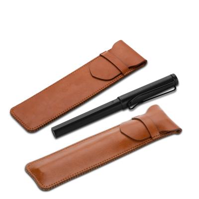 China Wholesale Washable Customize Solid Color PVC Leather Pencil Case With Lid For MacBook Touch Pen Apple Pencil for sale