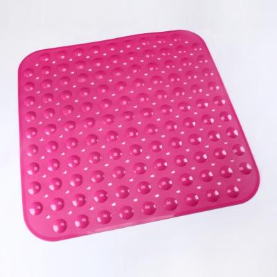 China 21 Inch Viable Square Bathroom Bathtub Mats With Suction Cups Non Slip Mats for sale