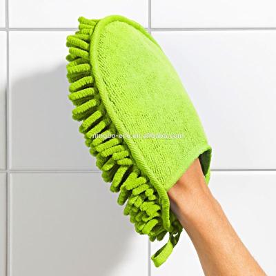 China Eco - Friendly Microfiber Chenille Window Cleaning Car Wash Glove Cleaning for sale