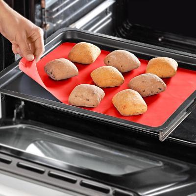 China Microwave Sustainable Oven Custom Heat Resistant Non-Stick Silicone Baking Mat Sheet Pad Placemat for sale