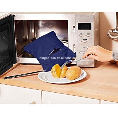 China Sustainable Kitchen Washable Microwave Baked Pouch Baking Potato Cooking Bag for sale