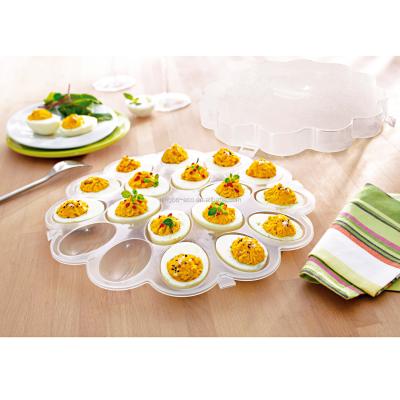 China High Quality Plastic Egg Tableware Container For Egg 18 Grid Egg Tray for sale