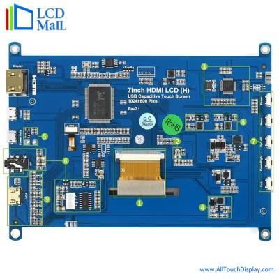 China 7 pulgadas de Raspberry PI TFT pantalla táctil 6 horas de visualización en venta