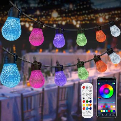 China Boda al aire libre RGB String Light 49FT Control remoto a prueba de agua en venta