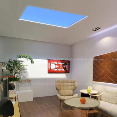 China Tuya Control 90Ra Fake Skylight Light, 600x600 Square Faux Skylight LED zu verkaufen