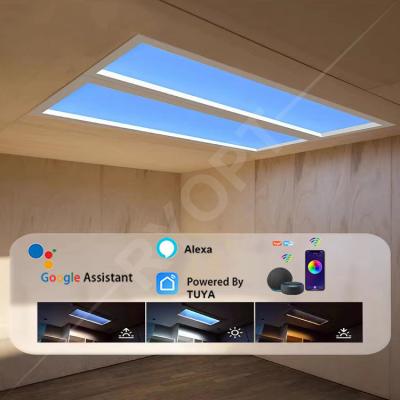 China Tuya Wi-Fi Control LED Skylight Panel 2100-7000K Color Temperature 6000LM Luminous Flux for sale