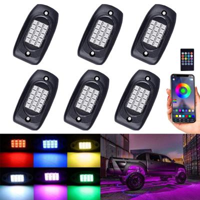 China 6 Pods Truck RGB LED Rock Lights, mehrfarbiges RGB Rock Light Kit zu verkaufen