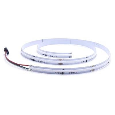 Cina PCB Dimmable Digital 10mm RGB COB LED Strip With Aluminum Profile in vendita