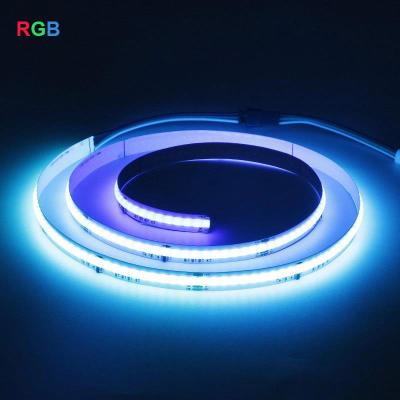 Cina Striscia pratica 3000K 5000K RGB COB LED per stanza 12V 24V Larghezza 10mm in vendita