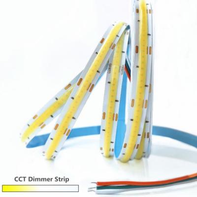 China COB CCT 2500K Siliconen LED Strip Licht Dimbaar Multifunctioneel Te koop