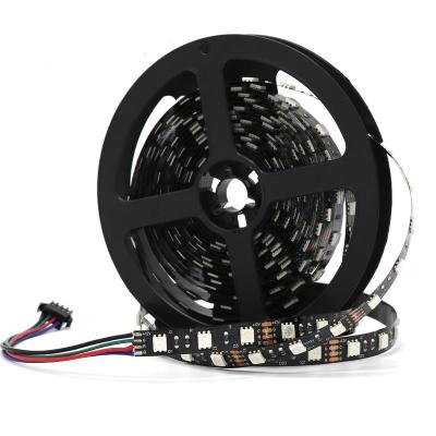 Cina 100ft 50ft Outdoor 5050 RGB LED Strip impermeabile 10 metri PCB nero in vendita