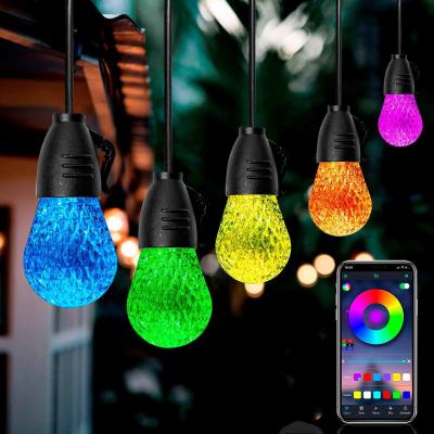 China Stabile DC12V RGB Outdoor String Lights APP-Steuerung Mehrzweck zu verkaufen