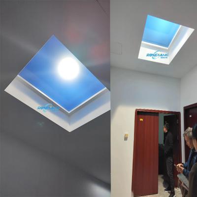 China Aluminum Alloy Artificial Sunlight Panel With LED Light Source For Customized Lighting for sale