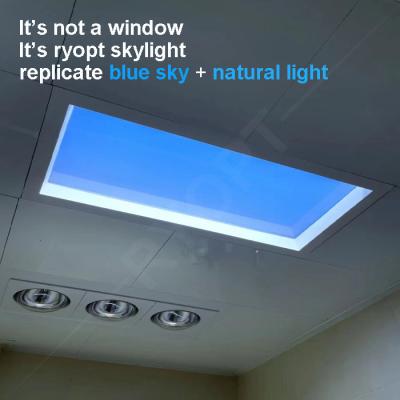 중국 2x2 Slim Square Led Sky Ceiling Panel 220V Artificial Daylight Blue Sky Light Dali 1V-10V 판매용