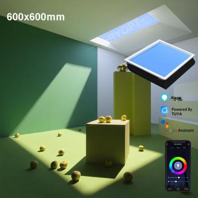 China Innenräumliche Smart Faux Skylight-Panels Tuya Kontrolloberfläche montiert, die natürliches Licht bringt zu verkaufen