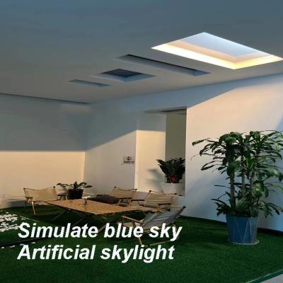 China Circadian Rhythm Fake Window Light 300x1200 Voice Control Fake Skylight Window en venta