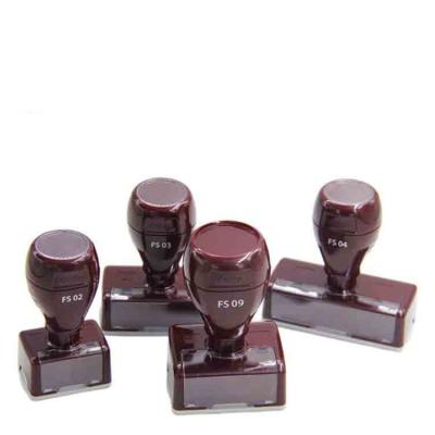 China Desktop FS Rectangle Stamp Holder Stamp Handle Office Flash Stamp With Various Sizes for sale