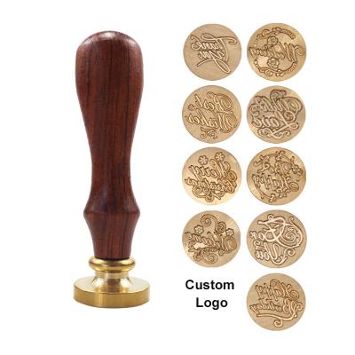 China Wholesale High Quality Retro Office Factory Seal Wax Stamp Sticker Wax Seal Stamp Set for sale