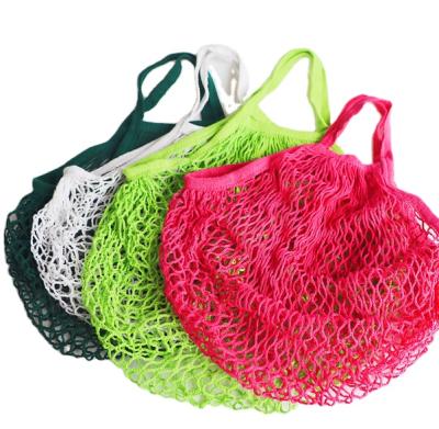 China Eco Friendly Custom Washable Reusable Cotton Mesh Produce Bags For Groceries for sale