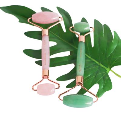 China Rose Quartz Facial Massage Anti Aging Jade Roller Eye Anti Aging Facial Roller for sale