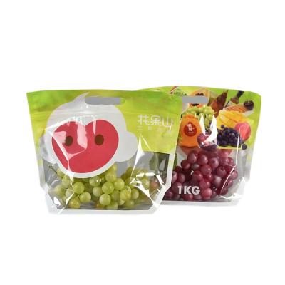 China High quality moisture proof custom design plastic packaging bag fruit vent bag for grape/apple/orange for sale