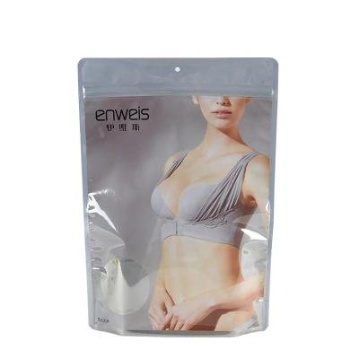 China Factory Moisture Proof Custom Printed Mylar Bags Plastic Zipper Cloth Bag With Air Hole For Underwear for sale