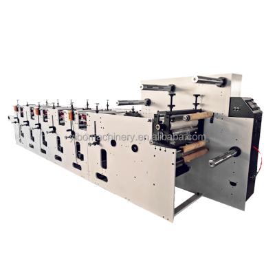 China Building Material Shops Roll To Roll Sticker UV Label Ink Flexo Printing Press Flexographic Press Machine for sale