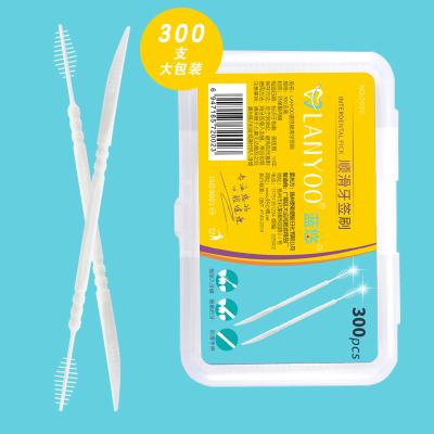 China Disposable Interdental Brush Mint Toothpick Plastic Wholesale Manufacturer for sale