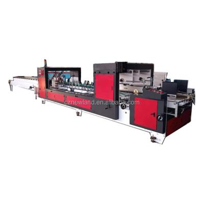 China Food 650 Small box gluing machine economic carton folder gluer machine carton box making machine for sale