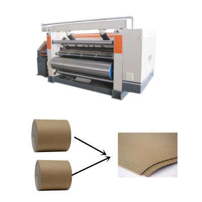 China Food 320 1600 width cassette high speed fingerless paper corrugation machine for sale