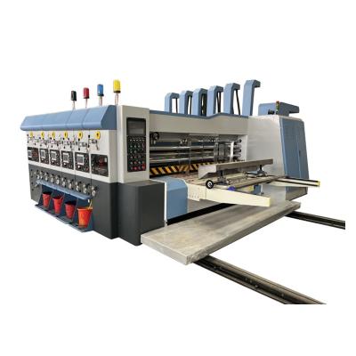 China Corrugated Carton Printing Slotter Machine Automatic 4 colors carton box flexo printer slotter die cutting carton box making packaging machine for sale