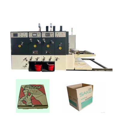 China Corrugated Package Industrial Cheap Price Corrugated Carton Box Cardboard Two Color Ink Flexo Printing Die Cutting machine for sale