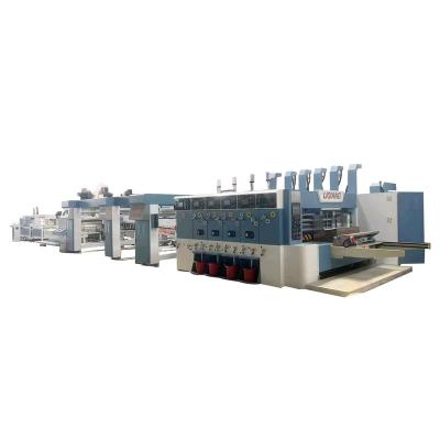 China Carton Box Making Forming Machine Fully automatic case maker corrugated carton flexo printing press die cutting slotting folder gluer machine for sale