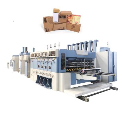 China Carton Box Making Forming Machine Carton box making  fully automatic  flexo folder gluer corrugated cardboard printing die cutting slotting machine for sale