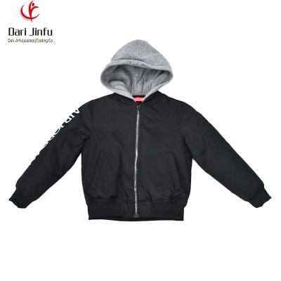 China Breathable Black Kids Winter Clothes With Hooded Winter Coat For Girl Children's Jackets for sale