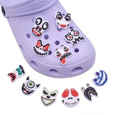 China Wholesale Funny Clog Charm Smile Face Designer Croc Charms Custom Shoe Charms Kids Clogs Sandal Decoration for sale