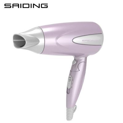 China 1600W High Power Collapsible Hotel Foldable Hair Dryer Folding Ionic Powerful Hair Dryer for sale