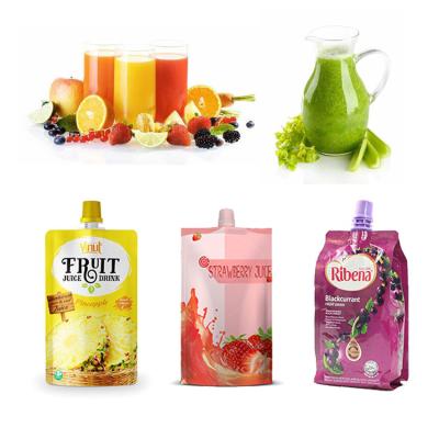 China Premade-Taschen-Tüllen-Beutel stehen oben Beutel flüssigen Juice Milk Beverages zu verkaufen