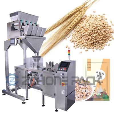 China Single Station Rice Packing Machine Four Head Linear Scale for sale