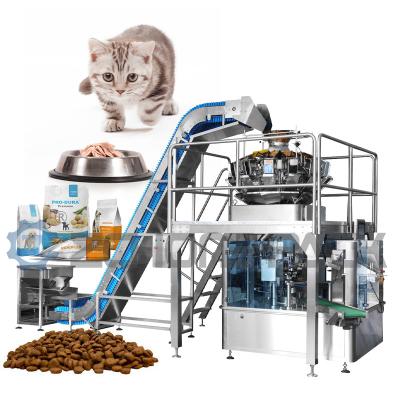 China Peso da máquina de empacotamento do alimento de Cat And Dog Food Pet e selagem automáticos à venda