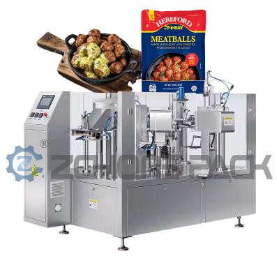 China Meat Products Bagged Automatic Packaging Machine under the Material Sealing Vacuum Nitrogen for sale