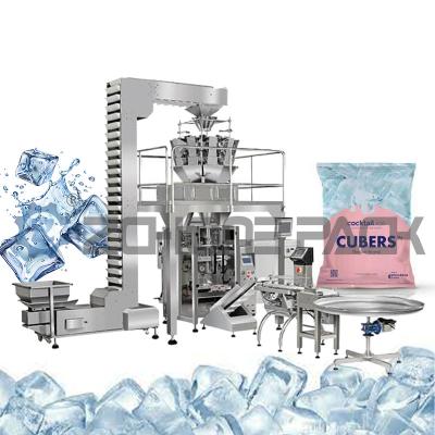 Chine Machine d'emballage à rouleaux de glace verticaux à dos de sac scellé à quatre côtés à vendre