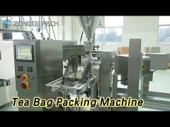 Prefabricated Pouches Tea Bag Packing Machine Rotary Feeding Multi Station