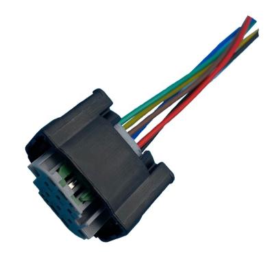 China Automotive DJ7063YA-0.6-21 6P Black Auto Electronic Throttle Control Connector Wire Harness for sale