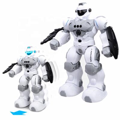 China DIY TOY Early Education Wireless Remote Control Robot Gesture Feeling Battery Operated Rc Robot Toys With Light Amp Sound For Kids for sale